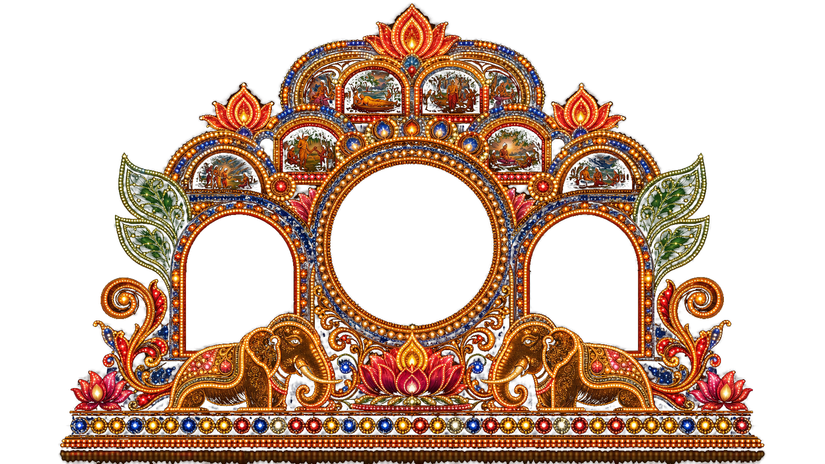 Decorative Vesak thorana frame